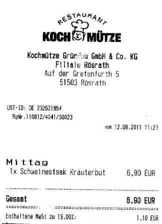 klge Hffner Kochmtze Restaurant